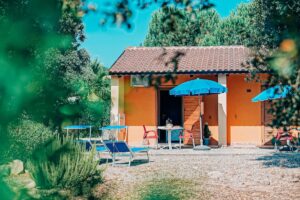 Bungalow dell'agriturismo Rocce Bianche, in Sardegna